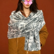 ディオール 新作2025 両面同色 アニマルジャングル 65x185