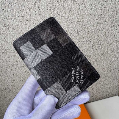 LOUIS VUITTON ポケット オーガナイザー ダモフラージュ メンズ 8×11×1cm