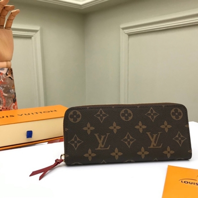 LOUIS VUITTON クレマンス ウォレット モノグラム キャンバス レディース 19×9cm