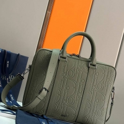 DIOR ブリーフケース CDダイヤモンド キャンバス メンズ 37×28×6cm