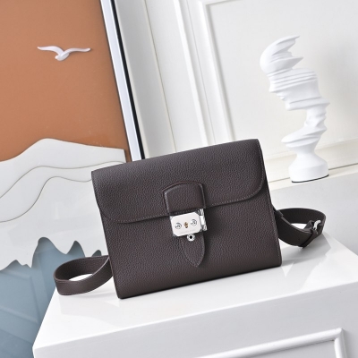 HERMES サックアデペッシュ 21 カラーブロック トートバッグ ユニセックス 21×17×4cm