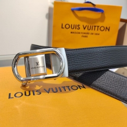 LV メンズ ベルト 自動バックル 35mm