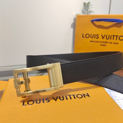 LV メンズ ベルト 自動バックル 35mm