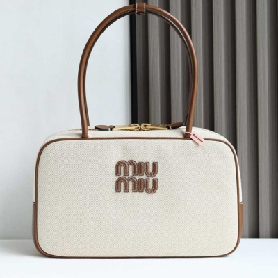 MIUMIU トートバッグ キャンバス 34×20×10cm