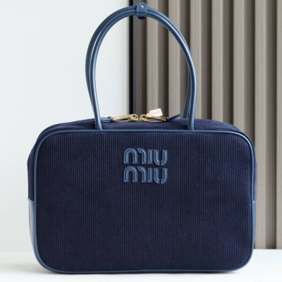MIUMIU トートバッグ コーデュロイ 34×23×12cm