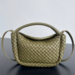 BV ショルダーバッグ レザー ハンドバッグ コブル 23×11×8cm