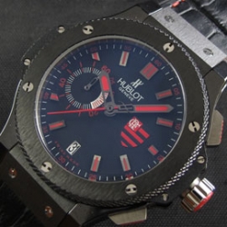 HUBLOT ビッグバン 赤インデックス ブルー文字盤 短納期