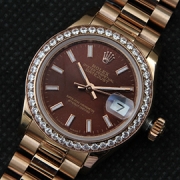 ROLEX デイトジャスト ベゼル全面ダイヤ レディース 超人気