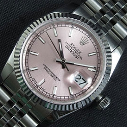 ROLEX デイトジャスト ピンク文字盤 芸能人愛用