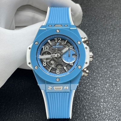 HUBLOT 441.EX.5120.RX BBF人気新作 ビッグバン ウニコ スカイブルー 2024最高精密