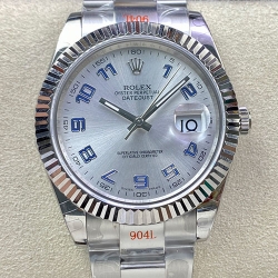 ROLEX 116334 デイトジャスト II 41mm シルバーブルー アラビア 3235