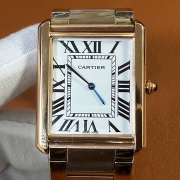 CARTIER タンクソロLM シルバー文字盤 電池式