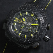 HUBLOT キングパワー アイルトンセナ Asian 7750搭載 自動巻き ブラック クロノグラフ