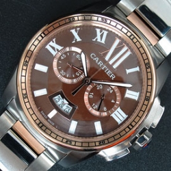 CARTIER カリブル ドゥ チョコレート文字盤ベゼル 優良対応