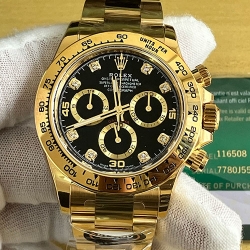 ROLEX 116508G BT工場 ブラック文字盤 4130自動巻き