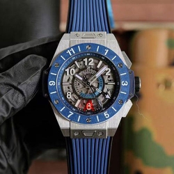 HUBLOT 471.NL.7112.RX ビッグバン ウニコ GMT スケルトン文字盤 45mm 高級腕時計
