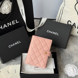 CHANEL パスポートケース カーフレザー ユニセックス 15×10×3cm