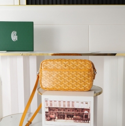GOYARD カメラバッグ カーフレザー メンズ 22.5×13×7cm