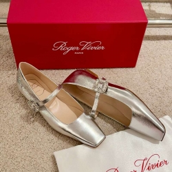 【ROGERVIVIER】ベルビビエマリージェンヌバレエシューズレディース