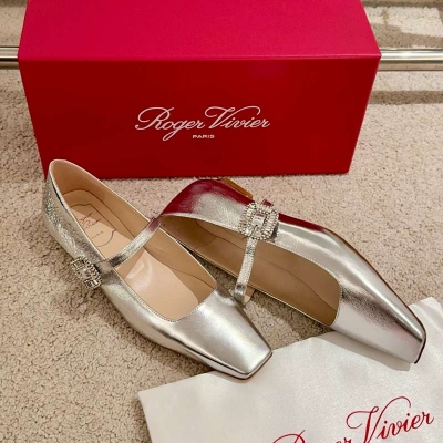 【ROGERVIVIER】ベルビビエマリージェンヌバレエシューズレディース