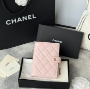 CHANEL パスポートケース カーフレザー ユニセックス 15×10×3cm
