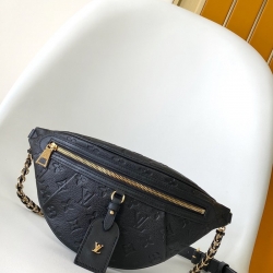 LOUIS VUITTON ハイライズ ウエストバッグ モノグラムアンプラント レザー メンズ 31×15×6cm