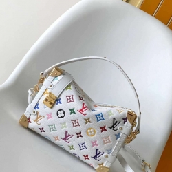 LV ショルダーバッグ ハンドバッグ サイドトランク 23.5×16×8.5cm