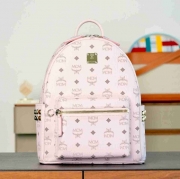 MCM スタイル ビゼトス スターク スモール リュック ピンク サイズ：33×13×26cm