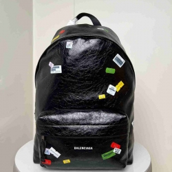 バレンシアガ スタイル アリーナ リュック ステッカーデザイン サイズ：35×46×18cm