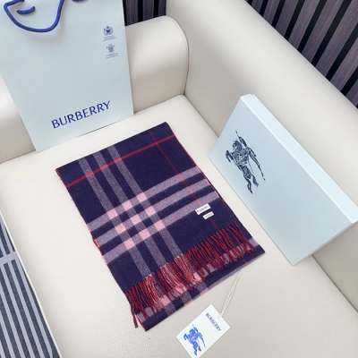バーバリー クラシックチェックカシミヤスカーフ 168x30cm