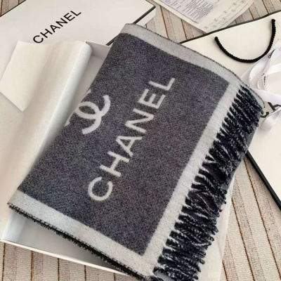 シャネル 両面加厚カシミヤストール 35x180