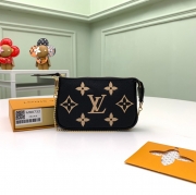 LOUIS VUITTON ミニポシェット アクセサリー モノグラム アンプラント レザー レディース 15.5×10.5×4cm
