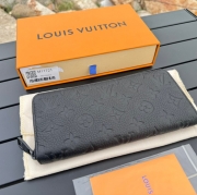 LOUIS VUITTON ジッピー ウォレット カーフレザー メンズ 21×10×2.5cm