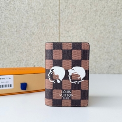 LOUIS VUITTON ポケット オーガナイザー ダミエ エベンヌ メンズ 7.5×11.1×1cm