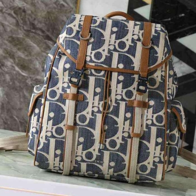 ディオール スタイル ヒット・ザ・ロード リュック デニム サイズ：43×43×18cm