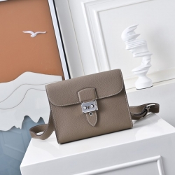 HERMES サックアデペッシュ 21 カラーブロック トートバッグ ユニセックス 21×17×4cm