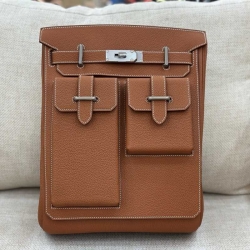 HERMES ハックアドス バックパック 取り外しポーチ付き メンズ 26×36×11cm