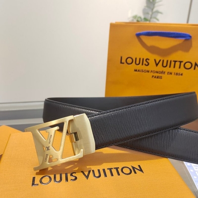 LV メンズ ベルト 自動バックル 35mm