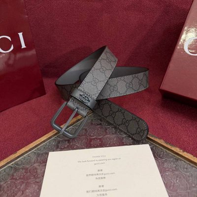グッチ メンズ ベルト GG 3.5cm