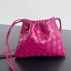 BV トートバッグ ショルダーバッグ レザー 抽繩 ダストバッグ 21×16.6×1cm