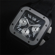 CARTIER サントス100 XL Asian 7750搭載 28800振動 チタニウム