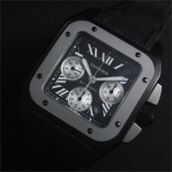 CARTIER サントス100 XL Asian 7750搭載 28800振動 チタニウム