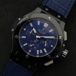HUBLOT ビッグバン ブルー文字盤 デイト付き 評論良好