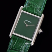 CARTIER WSTA0056 タンクマストLM クォーツ メンズ ボーイズ ネイビー 極美品