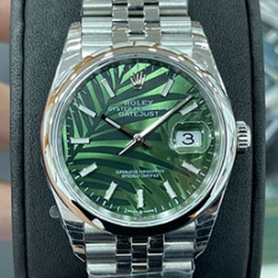 ROLEX 126200 デイトジャスト 36mm オリーブグリーンパーム 2024超人気