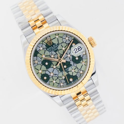 ROLEX M278273 デイトジャスト 31mm オリーブグリーン フローラル 争奪戦