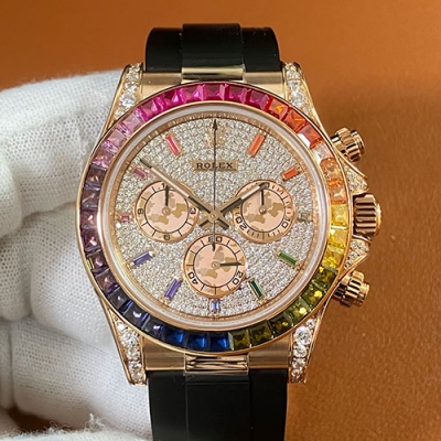 ROLEX 116595RBOW 40mm レインボー 全面ダイヤ 優等