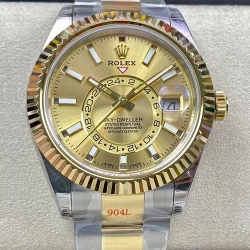 ROLEX 326933 スカイドゥエラー 42mm シャンパン 9001搭載