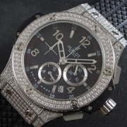 HUBLOT ビッグバン 黒文字盤 3時6時インダイヤル アラビア数字 通販老舗