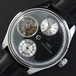 IWC ポルトフィーノ トゥールビヨン ブラック文字盤 コピー